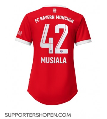 Bayern Munich Jamal Musiala #42 Hemma Matchtröja Dam 2022-23 Kortärmad